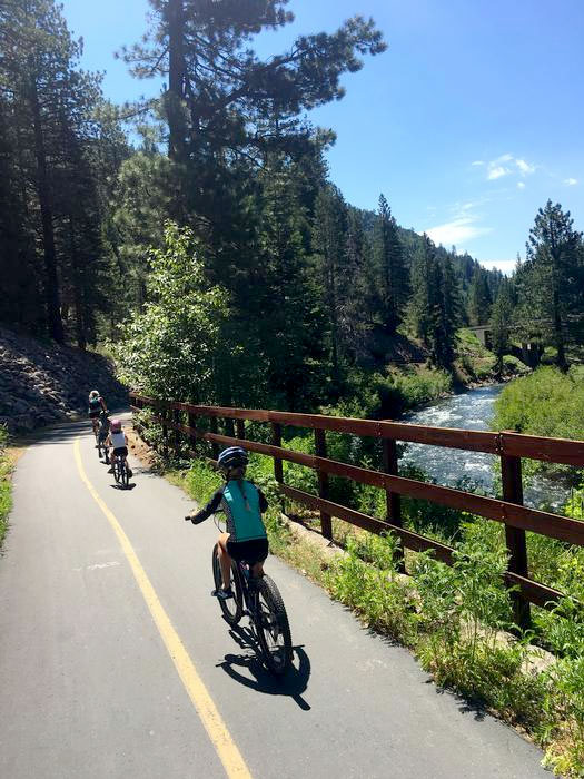 Biking the Truckee River Trail