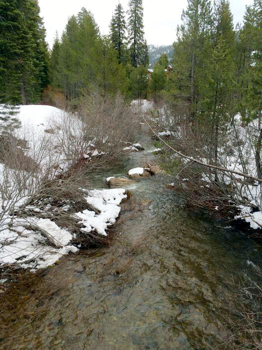 Summit Creek at Old Hwy Bridge  